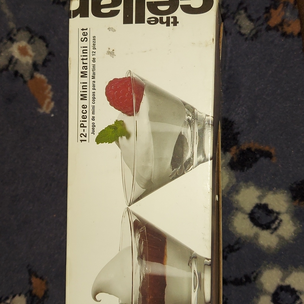 12 piece mini martini set